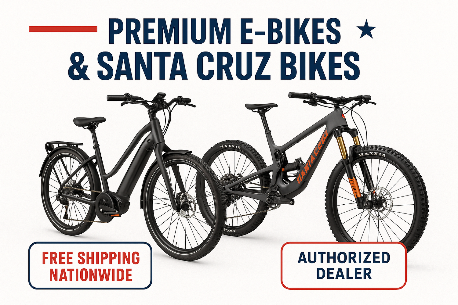 genrate slide sor online usa store who have e-bikes and santa cruz bikes